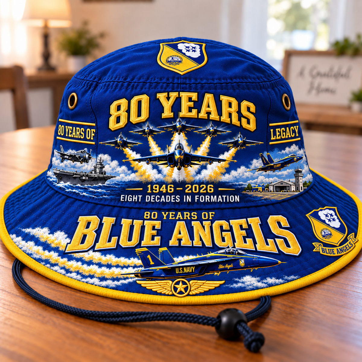 Blue Angels 80th Anniversary Bucket Hat