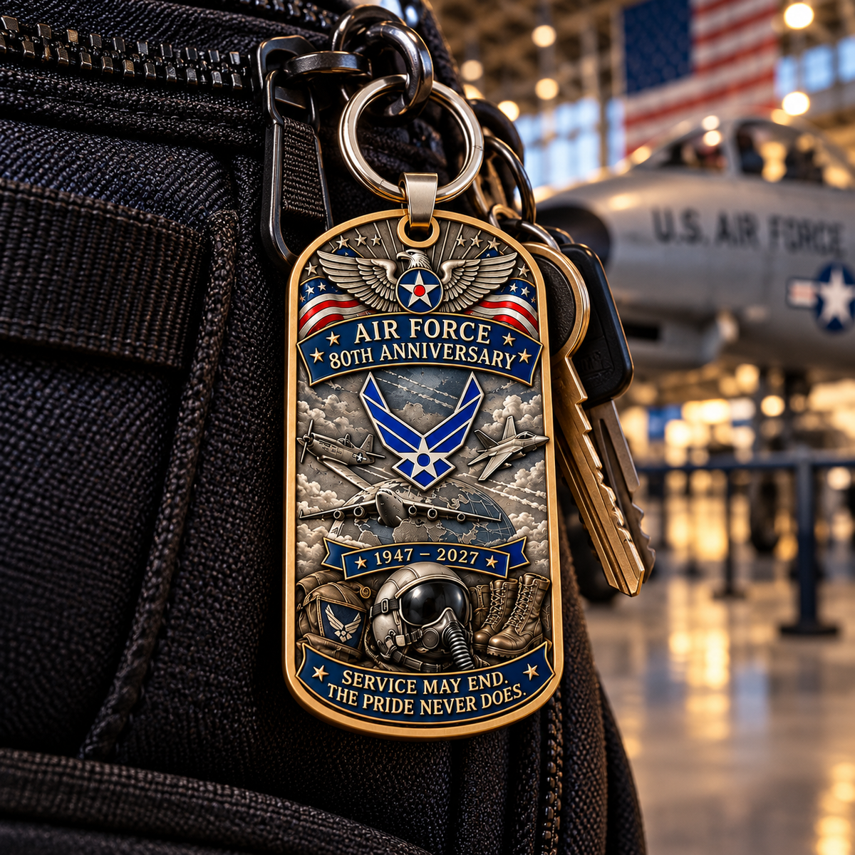 Air Force 80th Anniversary Commemorative Keychain