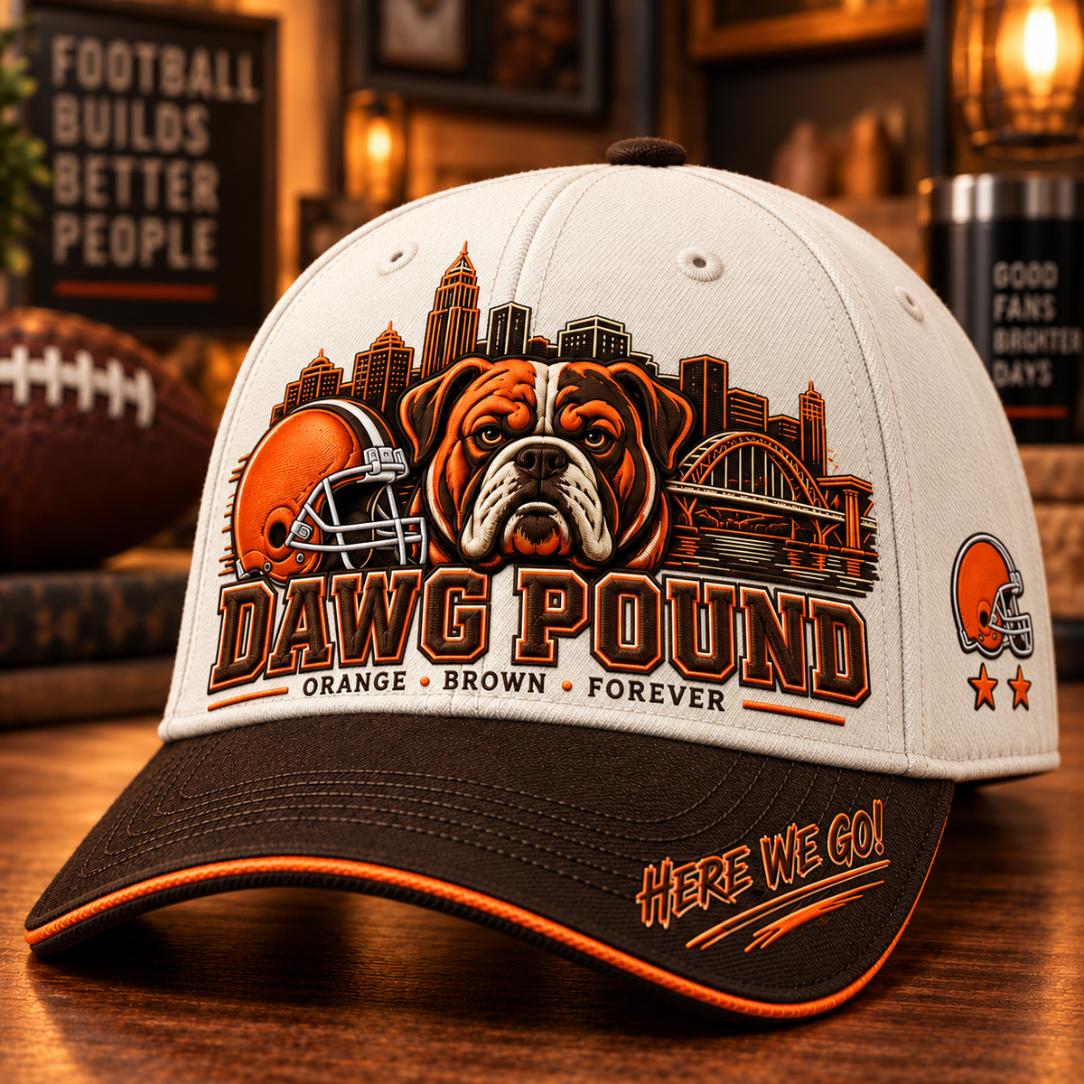 Dawg Pound Football Fan Cap