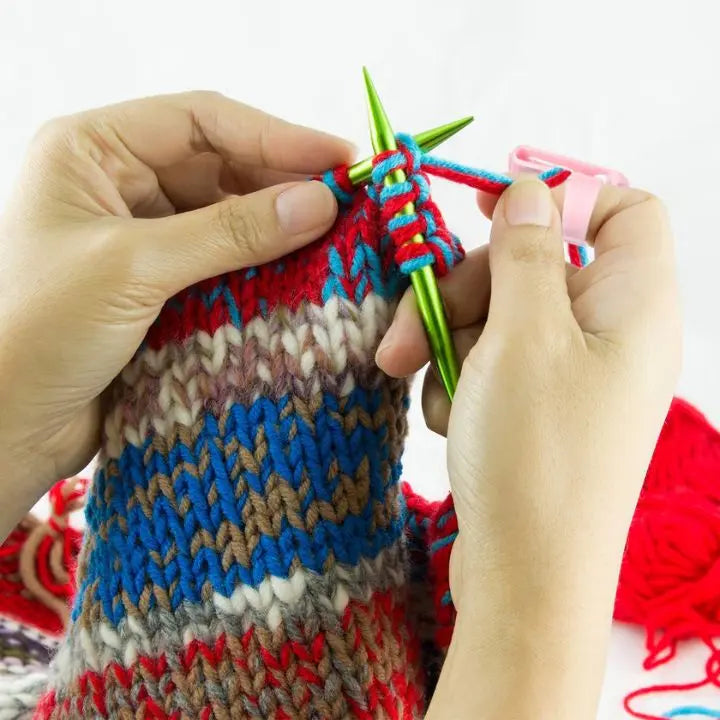 Sikunuo | 5 pieces | Yarn guide ring – Comfortable knitting & crocheting without finger strain