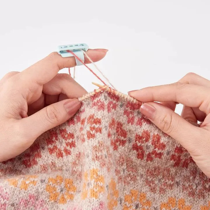 Sikunuo | 5 pieces | Yarn guide ring – Comfortable knitting & crocheting without finger strain