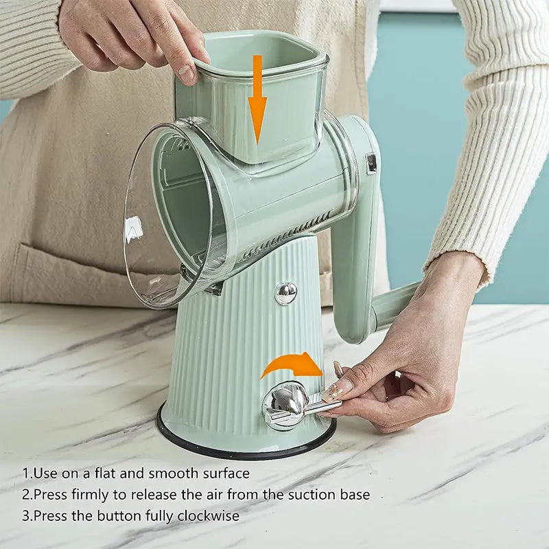 Sikunuo | 5-in-1 Redating Mandoline Slicer for Crispy, Healthy Vegetable Snacks
