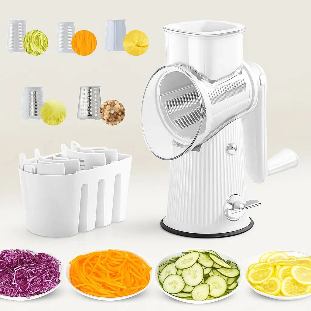 Sikunuo | 5-in-1 Redating Mandoline Slicer for Crispy, Healthy Vegetable Snacks