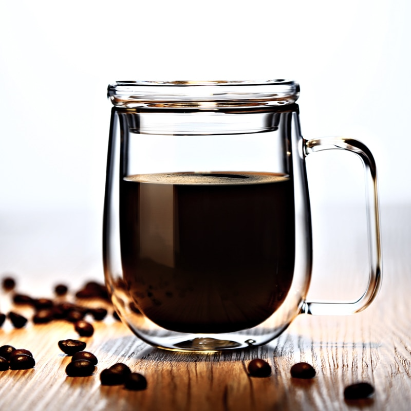 Sikunuo | Handmade Double Thermal Insulated Glass Mug