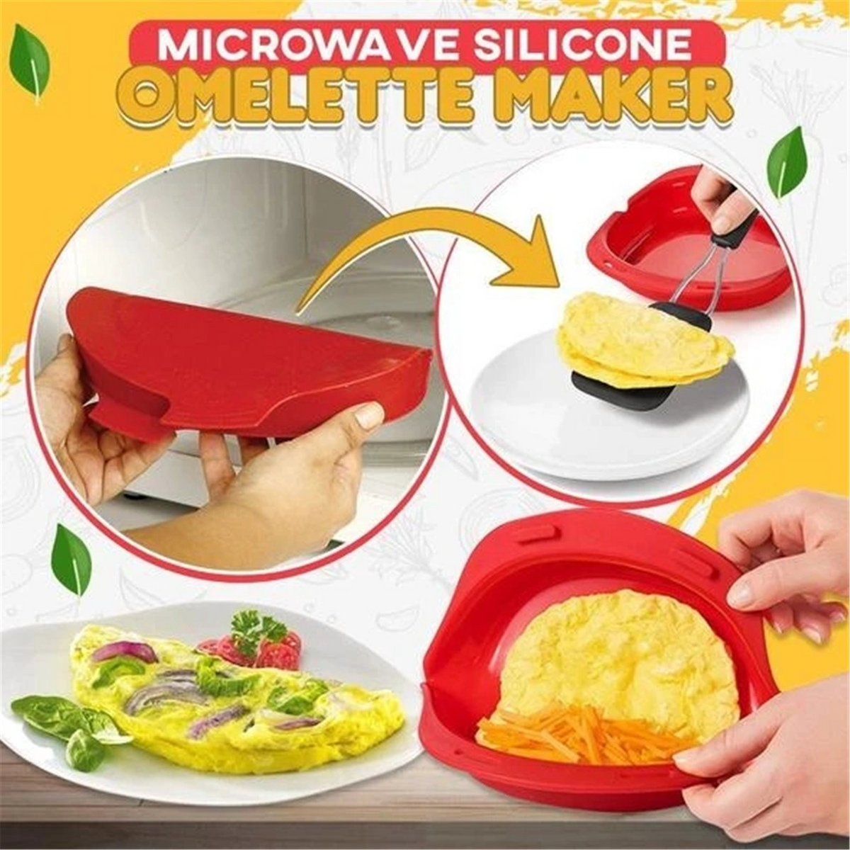 Sikunuo | Non-Stick Microwave Omelette Maker