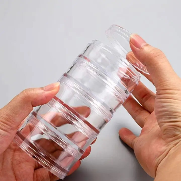 Sikunuo | 5-piece Multifunctional Stackable Containers for Accessories