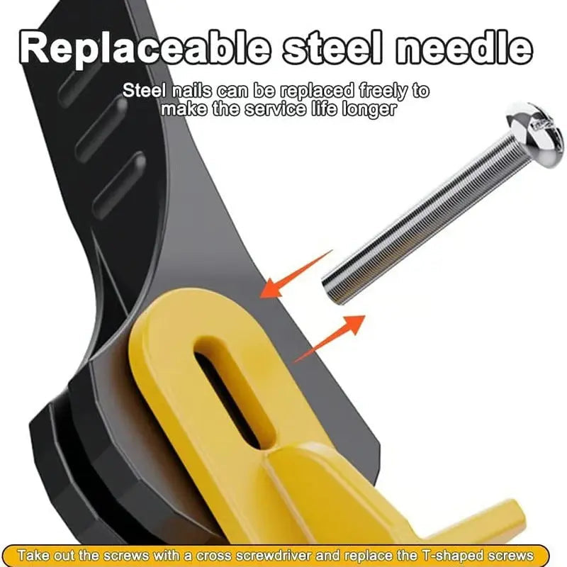 Sikunuo | 50 Piece Tile Leveling System with Steel Pins for Even Joints