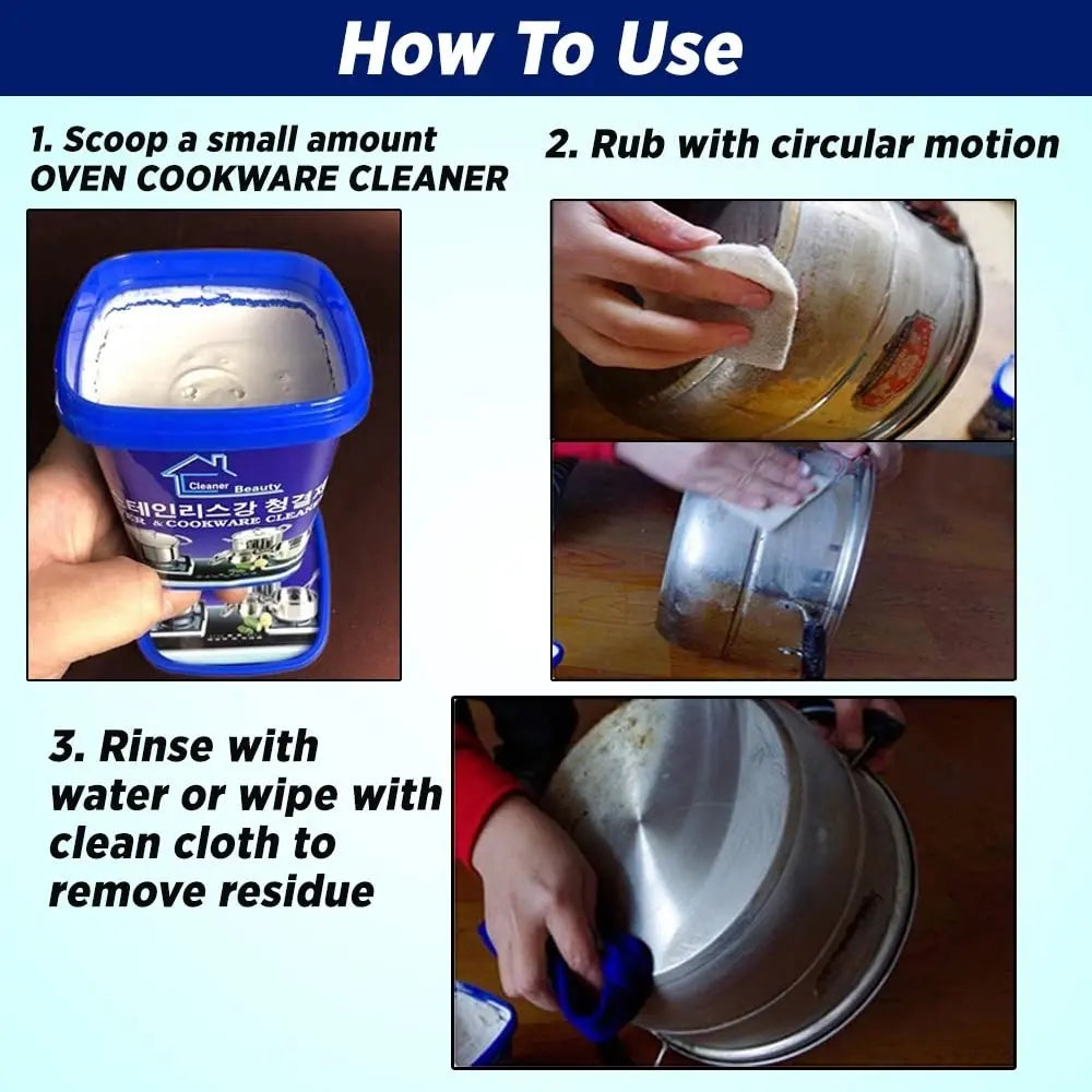 Sikunuo | 500 g Stainless Steel Cleaning Paste – Cleans, Polishes & PRedects in one step!