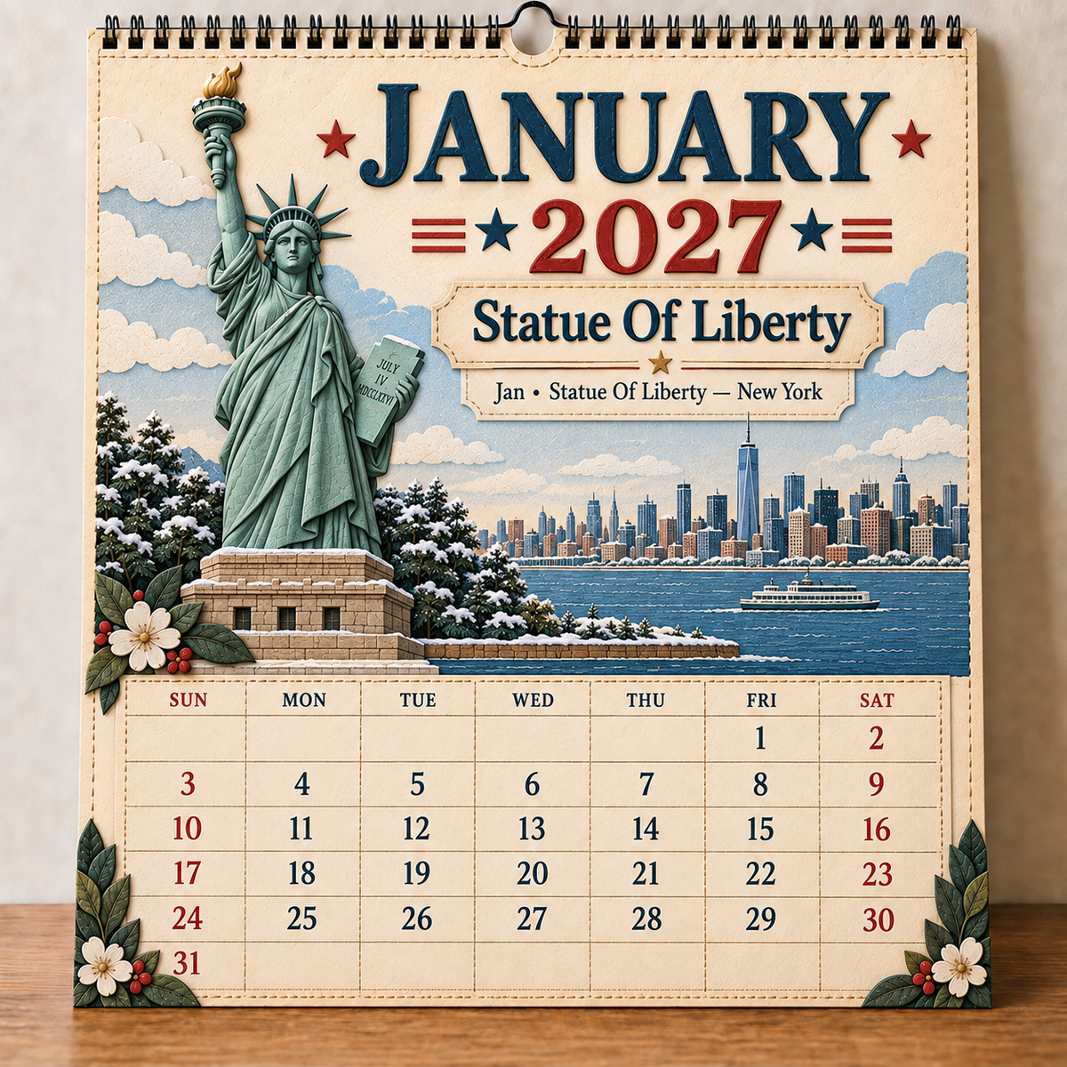 2027 America’s Iconic Landmarks Wall Calendar