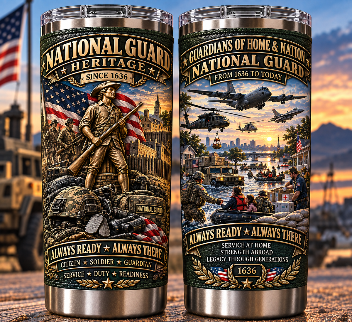 National Guard Heritage Insulated Travel Tumbler