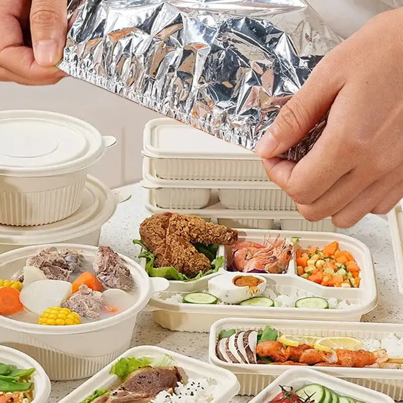Sikunuo | 50-piece set insulating covers made of aluminum foil