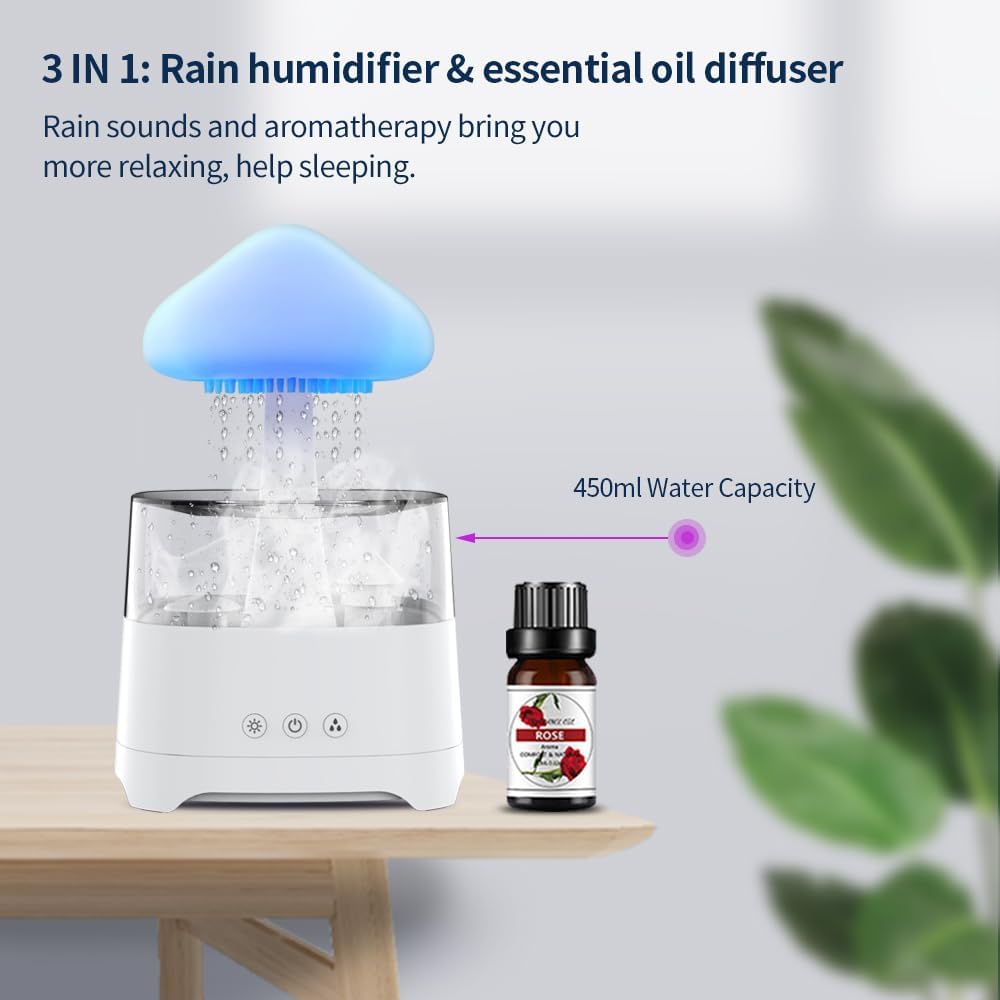 Drip Waterfall Lamp Mushroom Humidifier