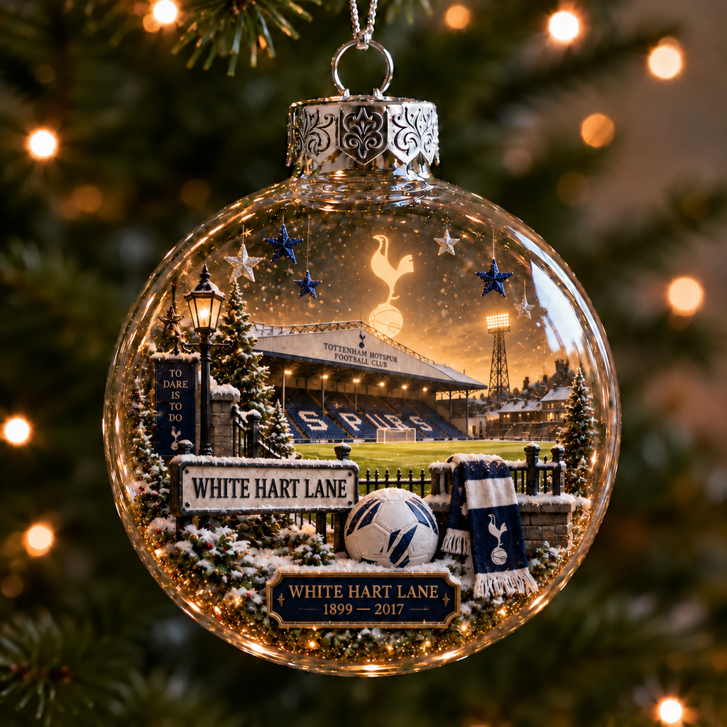 To Dare Is To Do Light-Up Football Christmas Globe Ornament