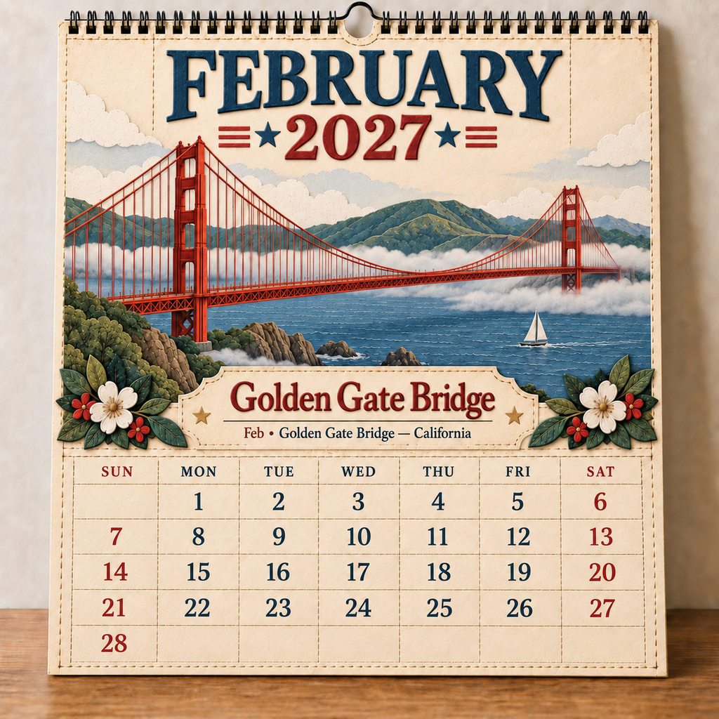 2027 America’s Iconic Landmarks Wall Calendar