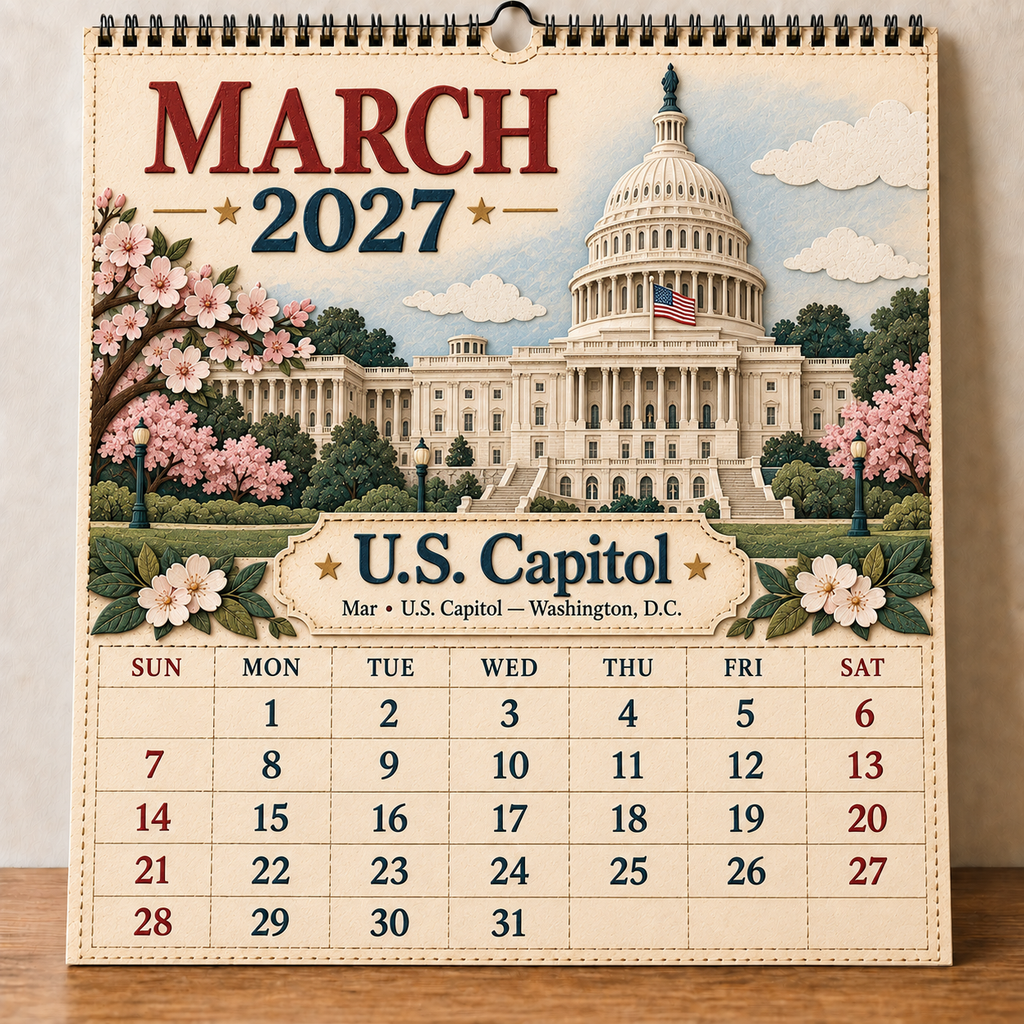 2027 America’s Iconic Landmarks Wall Calendar