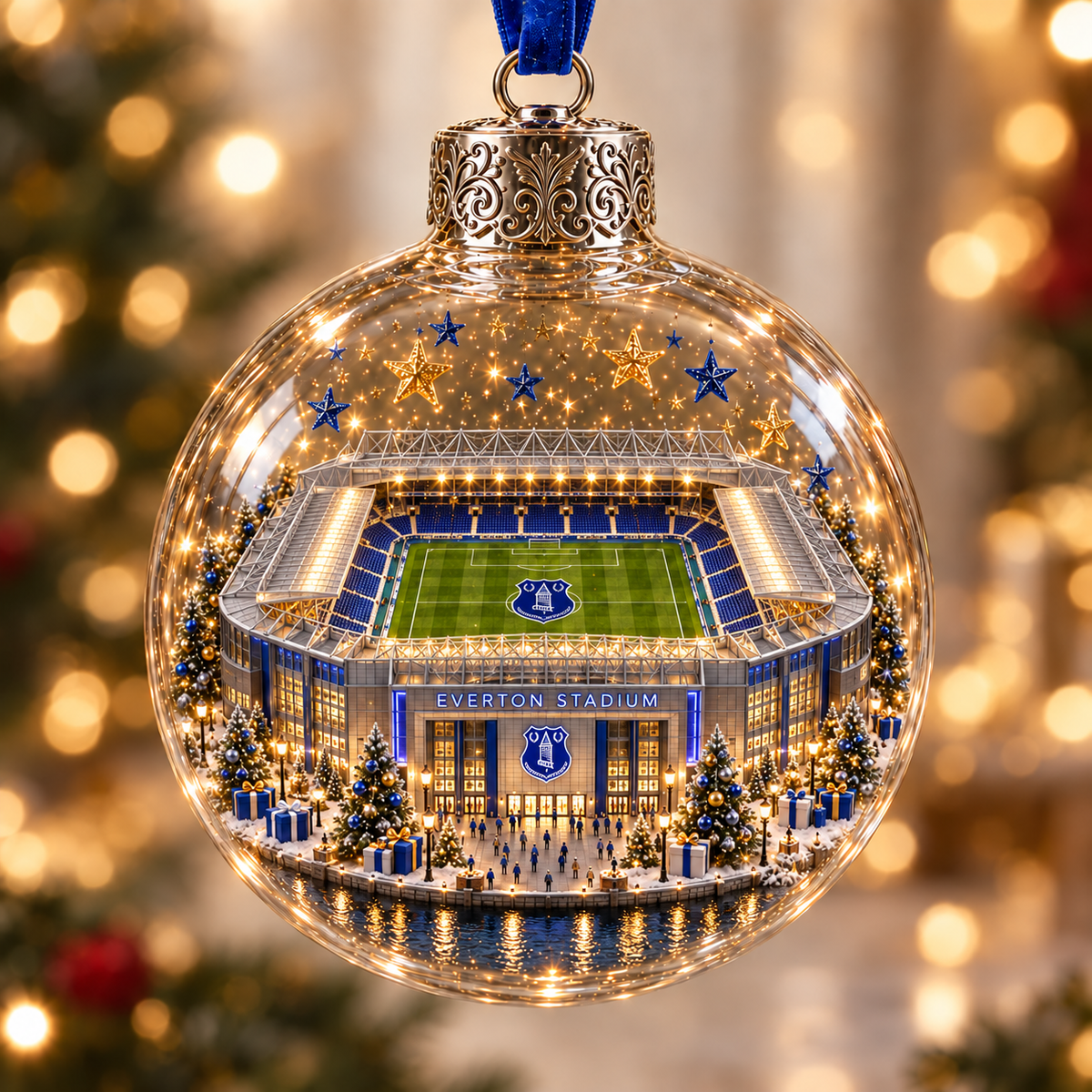 Bring the Stadium Home — Light-Up Football Stadium Christmas Ornament
