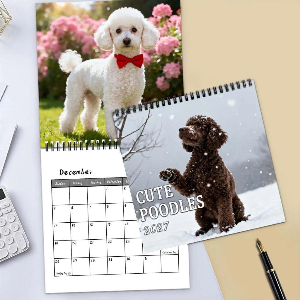 2027 Cute Poodle Calendar