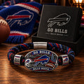 Buffalo Football Heritage Braided Bracelet