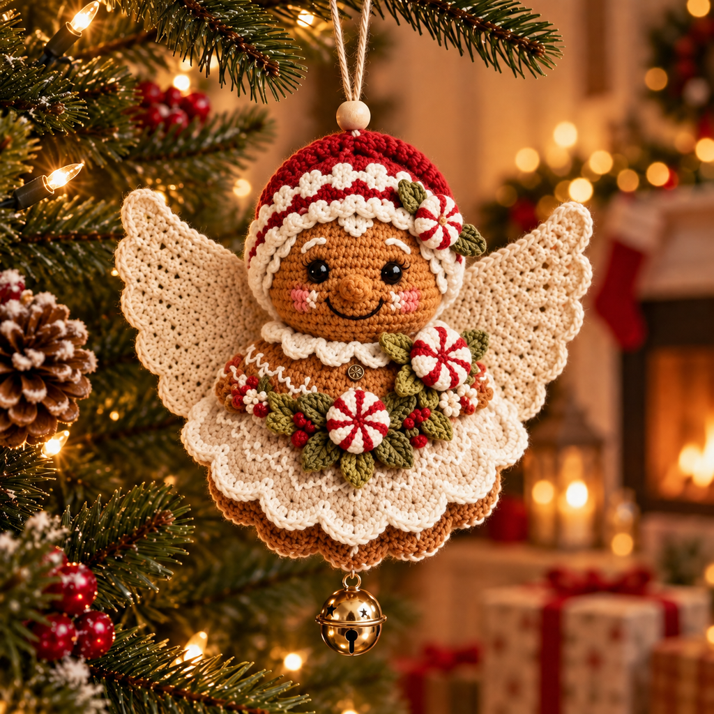 DIY Crochet Christmas Angel Ornament Kit