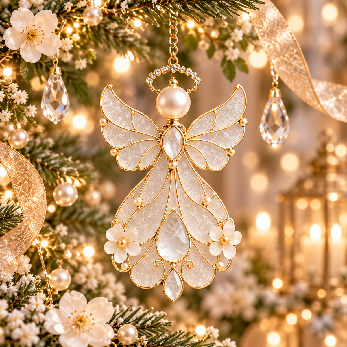12-Month Birthstone Angel Ornament Collection