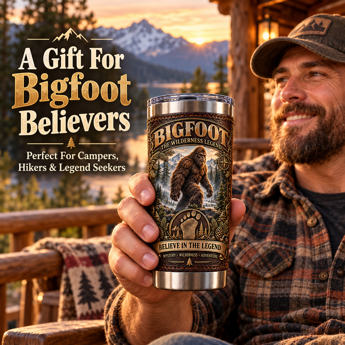 Bigfoot Wilderness Heritage Insulated Travel Tumbler