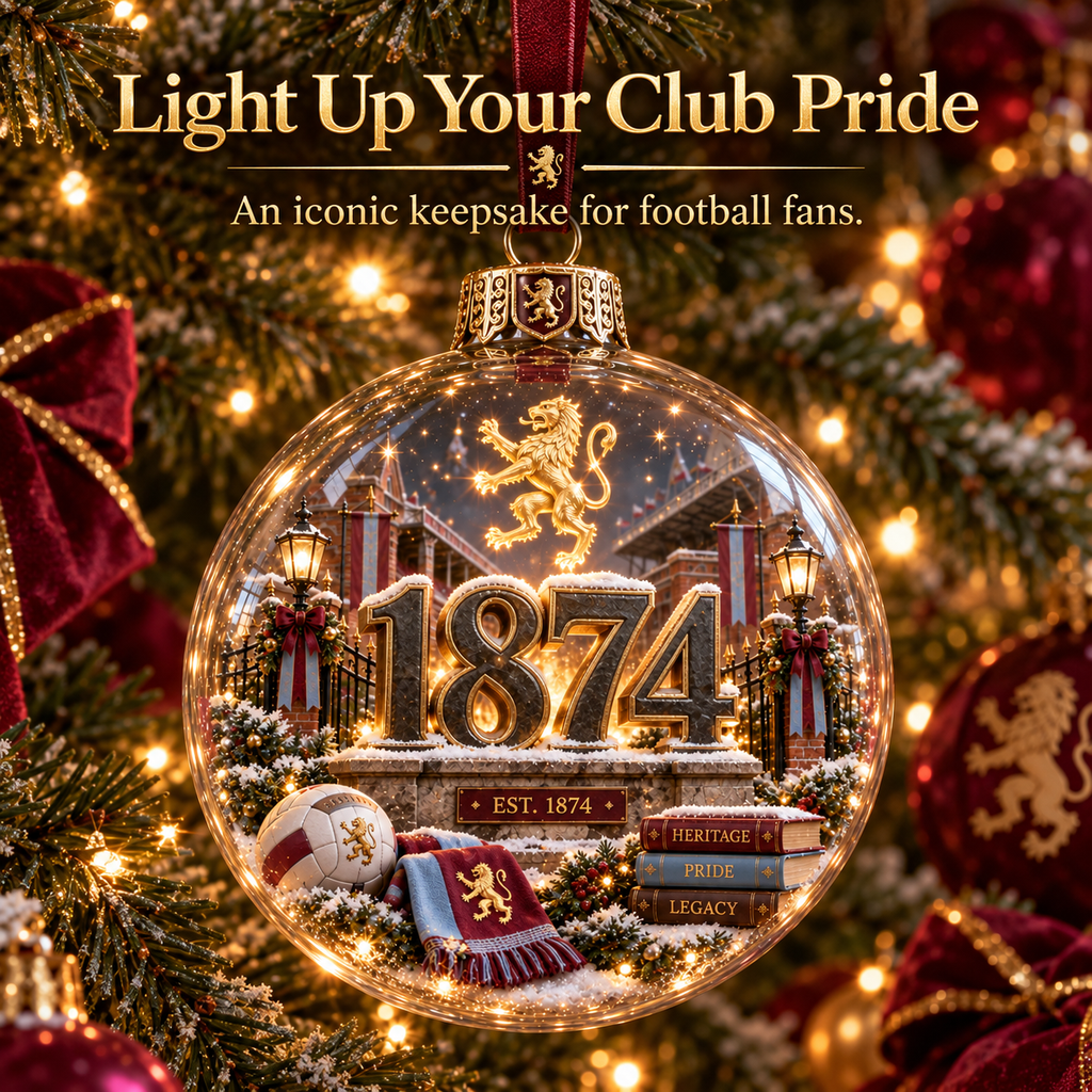 Pride & Tradition Light-Up Football Christmas Globe Ornament