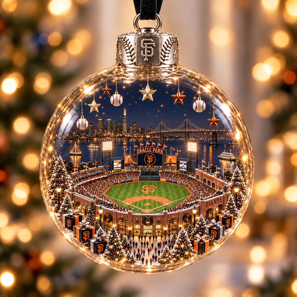 Light-Up Baseball Stadium Christmas Ornament – Holiday Keepsake