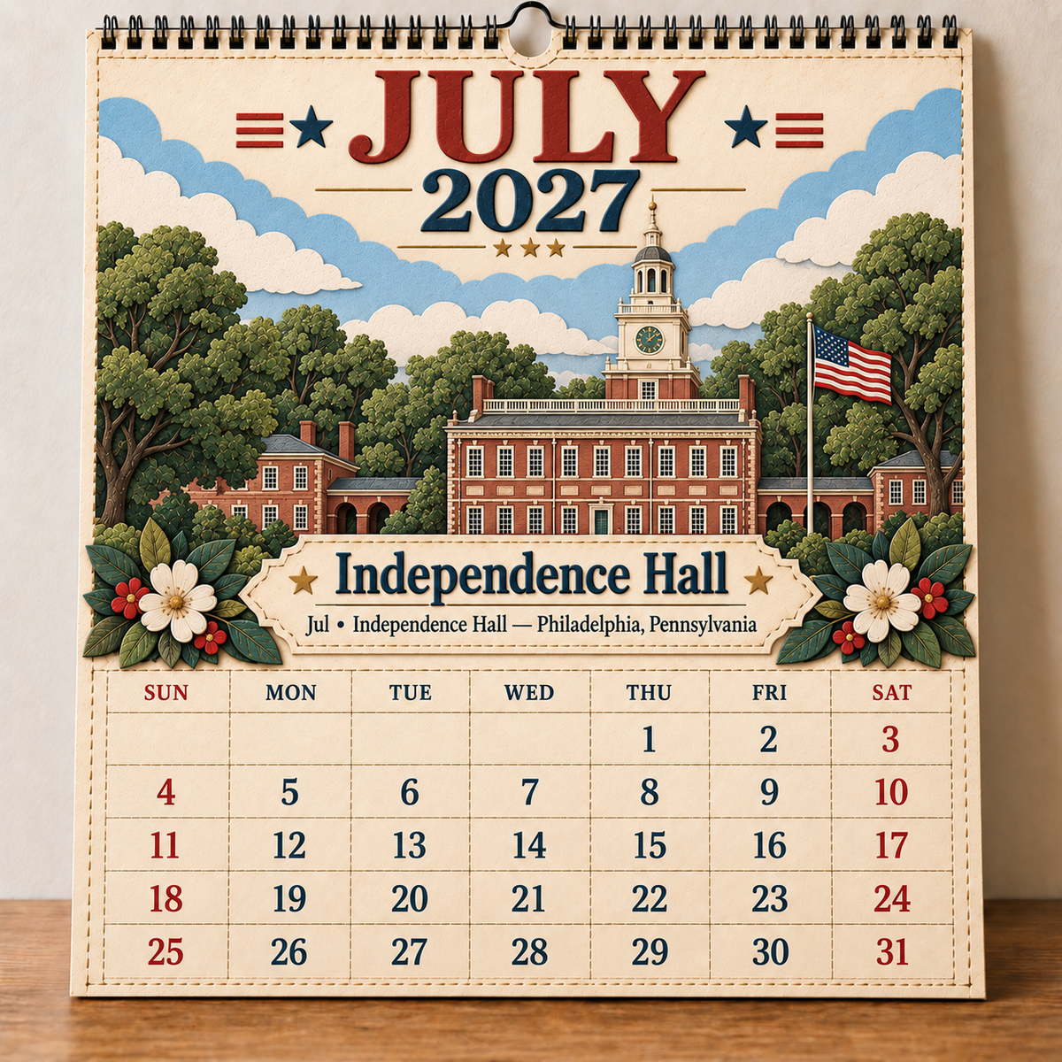 2027 America’s Iconic Landmarks Wall Calendar