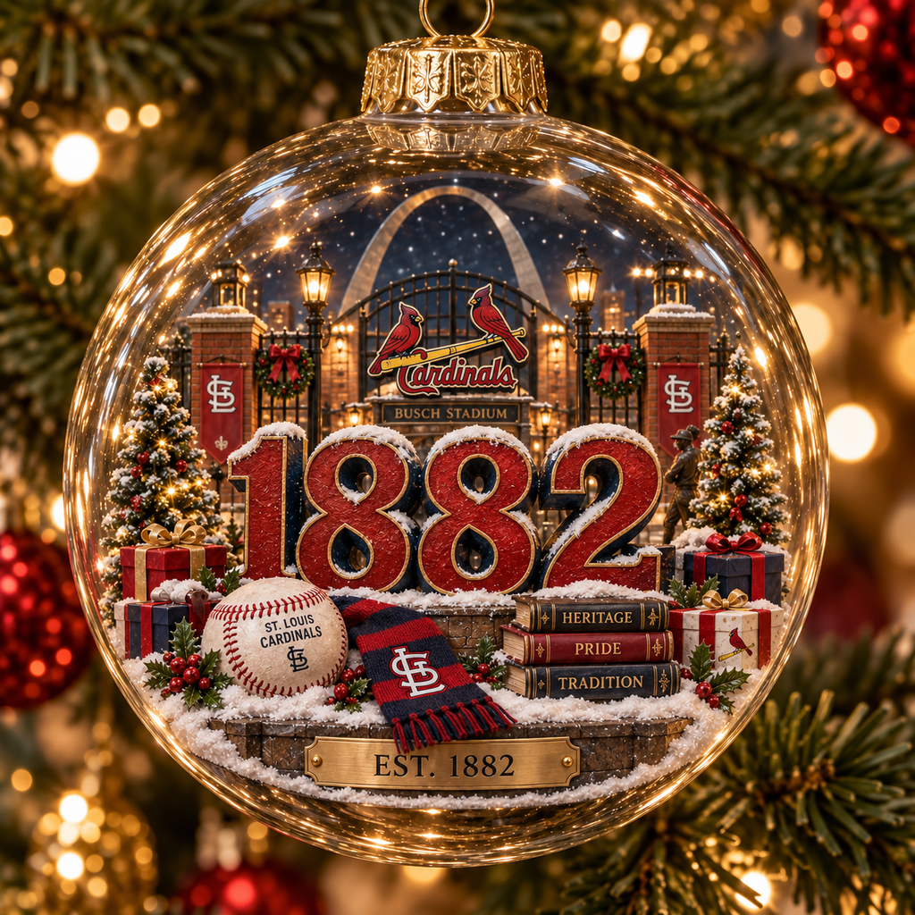 Cardinals Light-Up Heritage Christmas Ornament