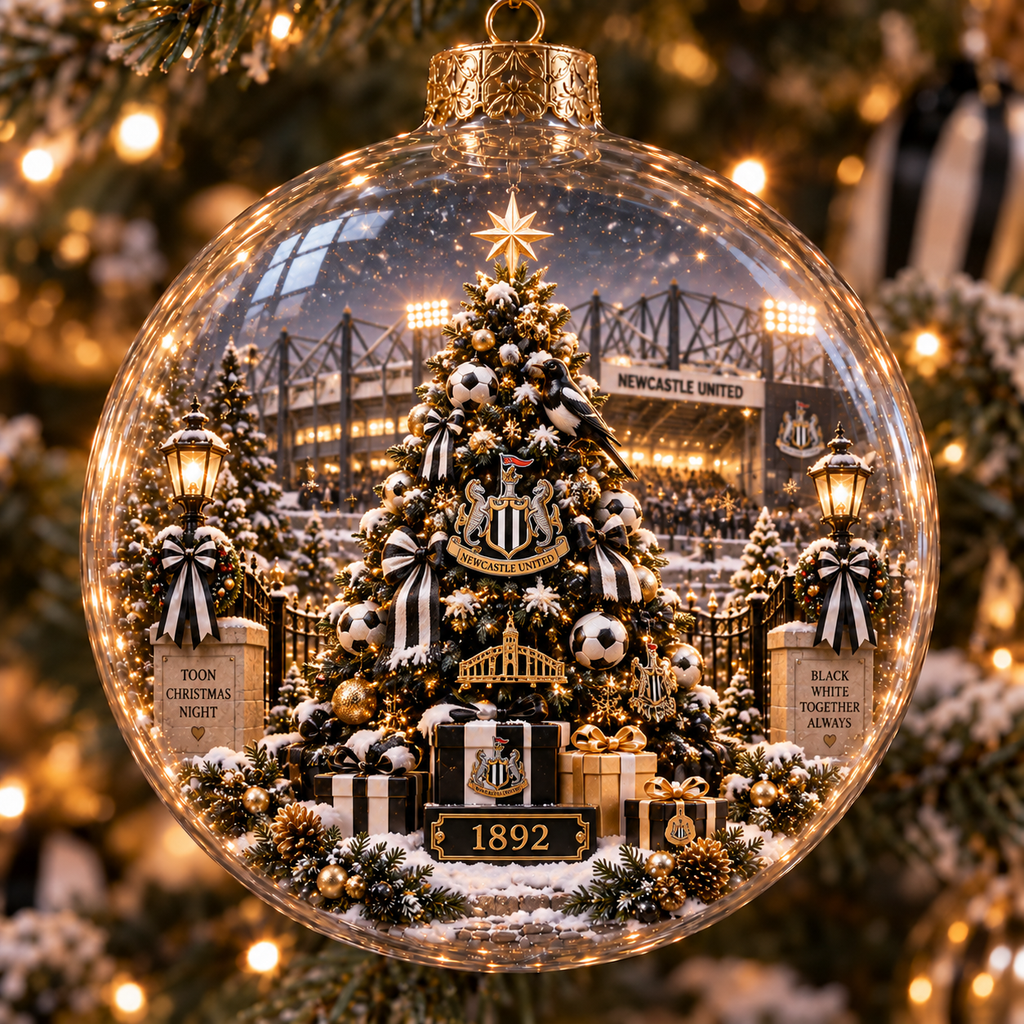 Howay the Lads Light-Up Football Heritage Ornament