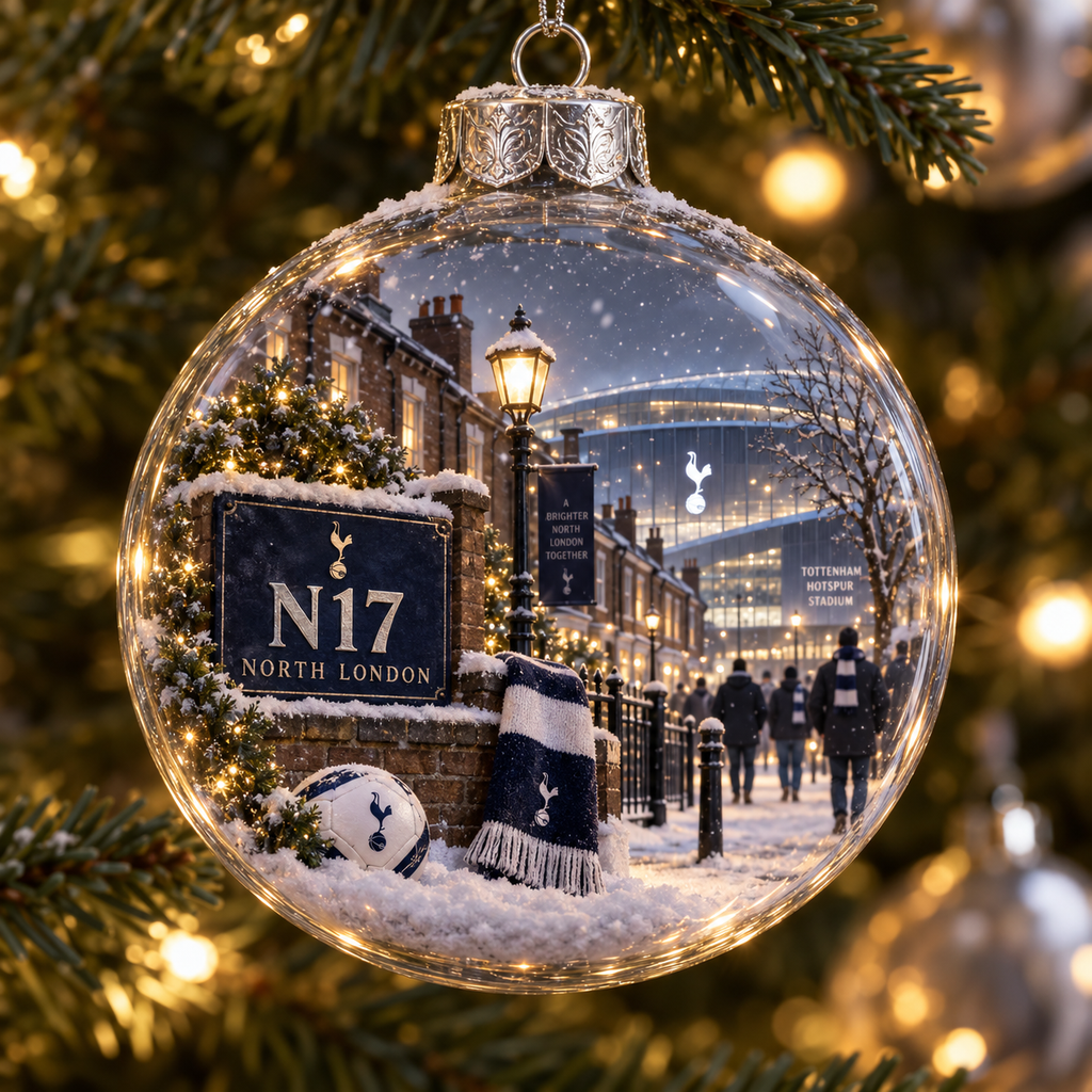To Dare Is To Do Light-Up Football Christmas Globe Ornament