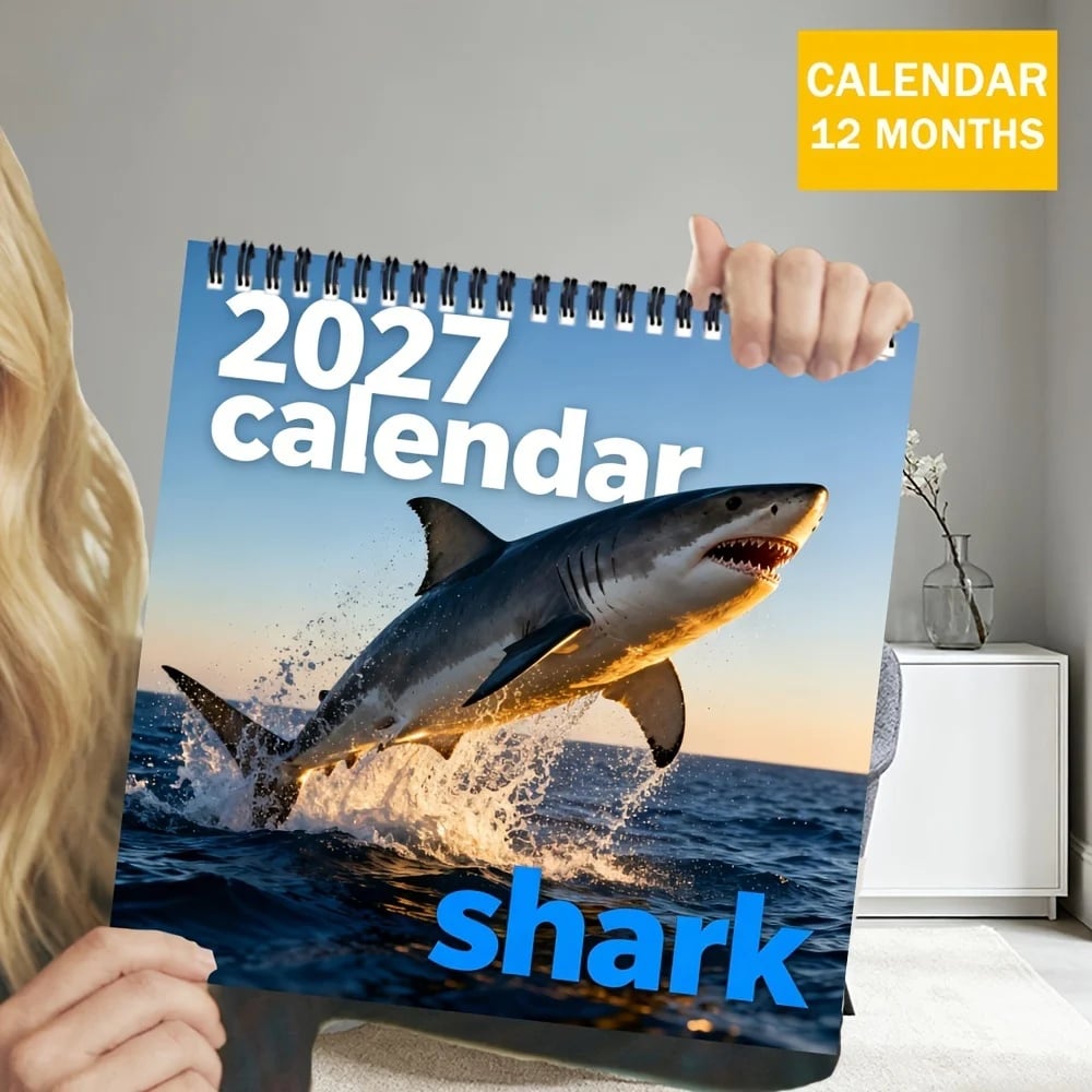 2027 Sharks Wall Calendar