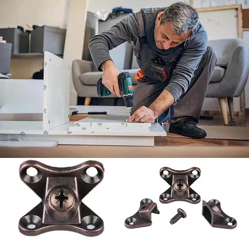Sikunuo | 5+5 | Removable Zinc Alloy Corner Connector – Stable & Rustproof