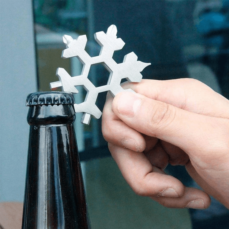 Sikunuo | Snowflake - MultiTool 18-in-1 Stainless Steel Portable for Outdoor Adventures
