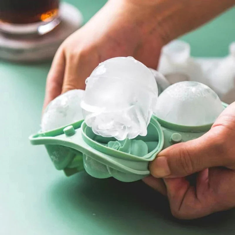 Sikunuo | 3D Rose Ice Cube Trays