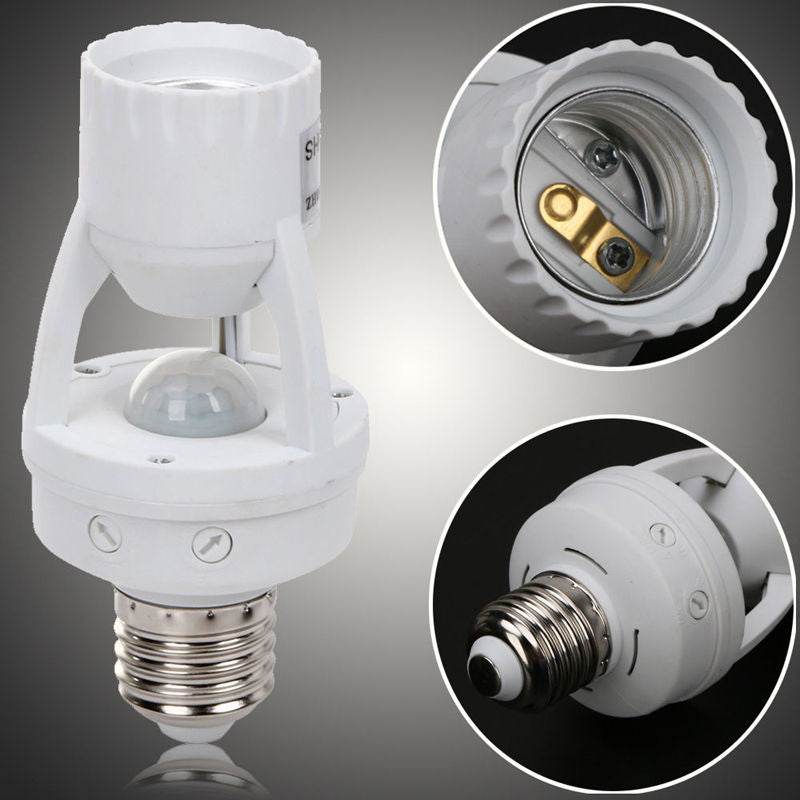 Sikunuo | 360 Rotating Motion Sensor Socket Switch Led Bulb Base