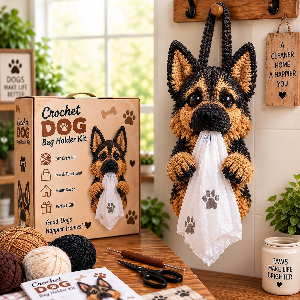 DIY Crochet Dog Bag Holder Kit – 6 Adorable Breeds
