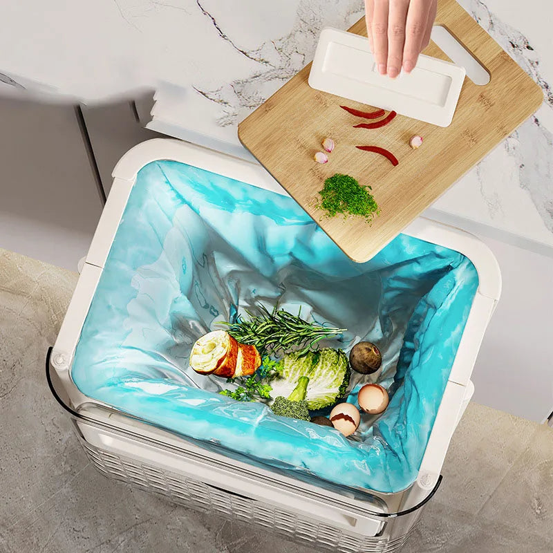 Sikunuo | Space Saver Door Hanging Foldable Garbage Can