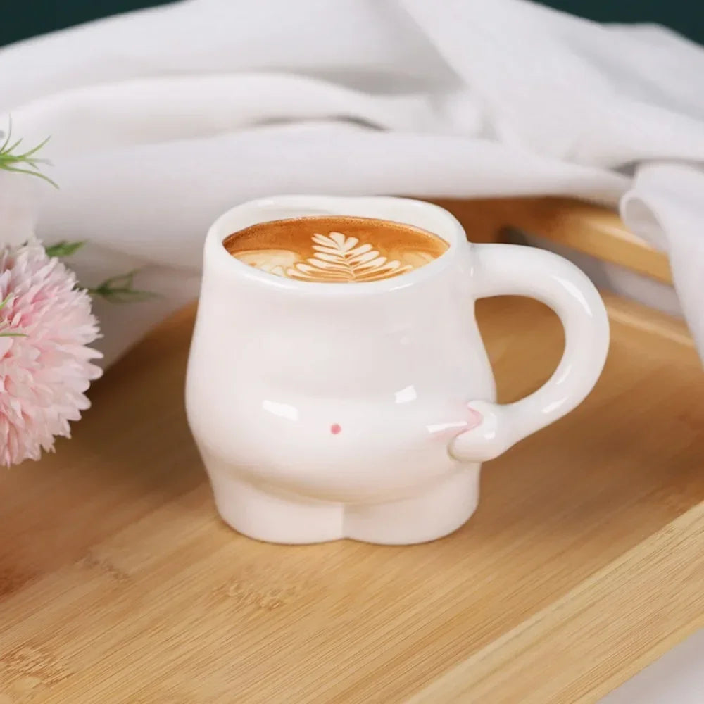 Sikunuo | Big Belly Fat Ceramic Coffee Mug