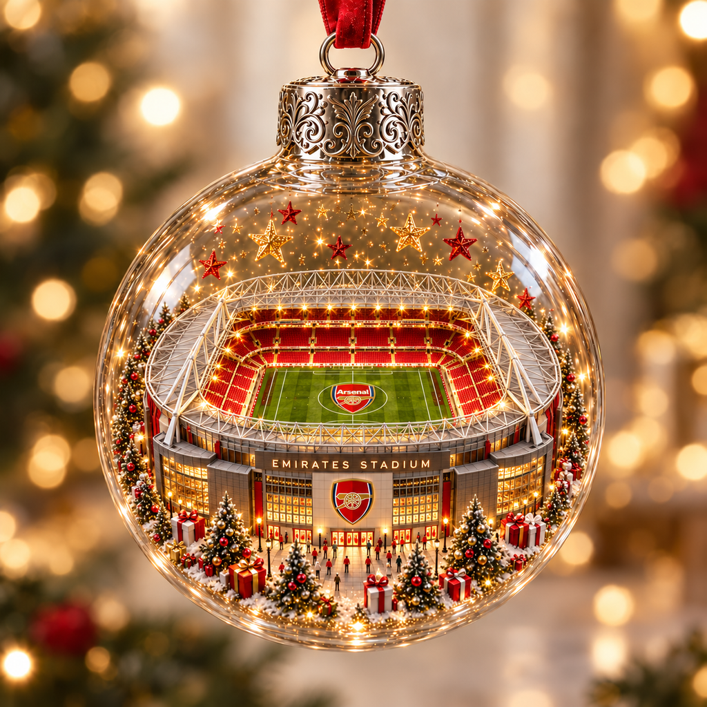 Bring the Stadium Home — Light-Up Football Stadium Christmas Ornament