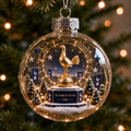 To Dare Is To Do Light-Up Football Christmas Globe Ornament