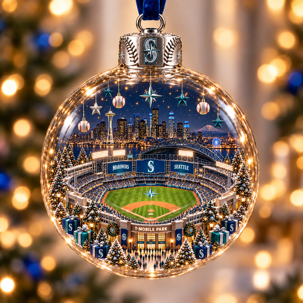 Light-Up Baseball Stadium Christmas Ornament – Holiday Keepsake