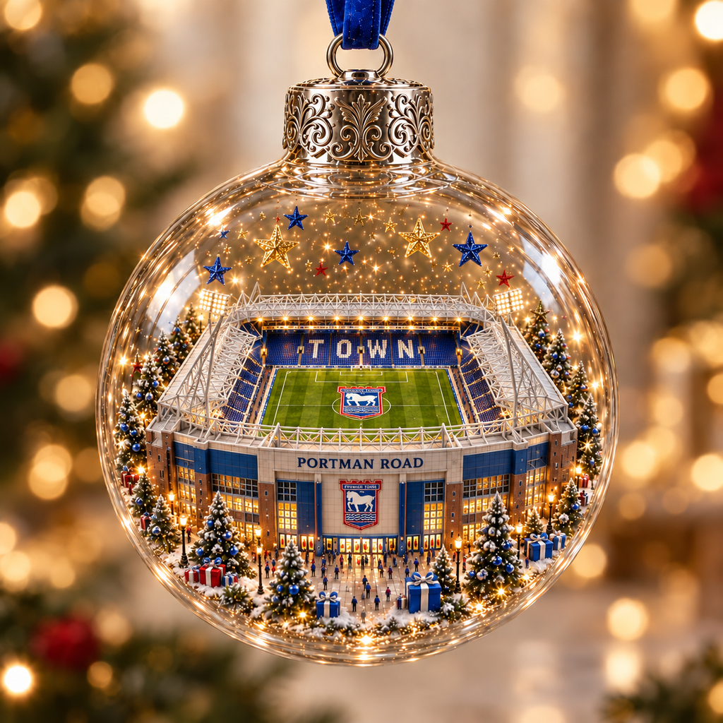 Bring the Stadium Home — Light-Up Football Stadium Christmas Ornament
