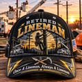 Retired Lineman Baseball Cap