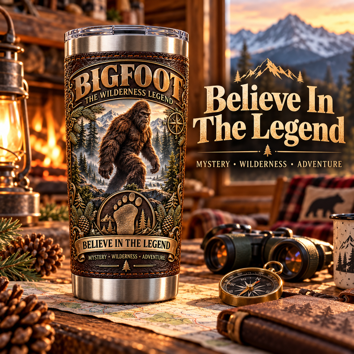Bigfoot Wilderness Heritage Insulated Travel Tumbler