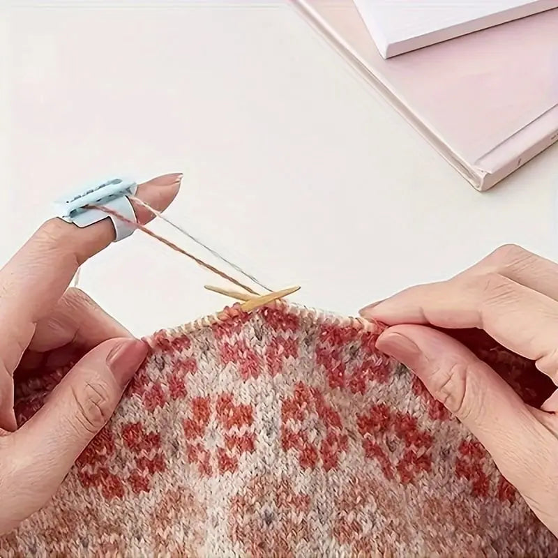 Sikunuo | 5-piece Set Yarn Guide Ring – for comfortable and fast knitting & crocheting!