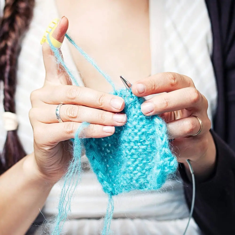 Sikunuo | 5-piece Set Yarn Guide Ring – for comfortable and fast knitting & crocheting!