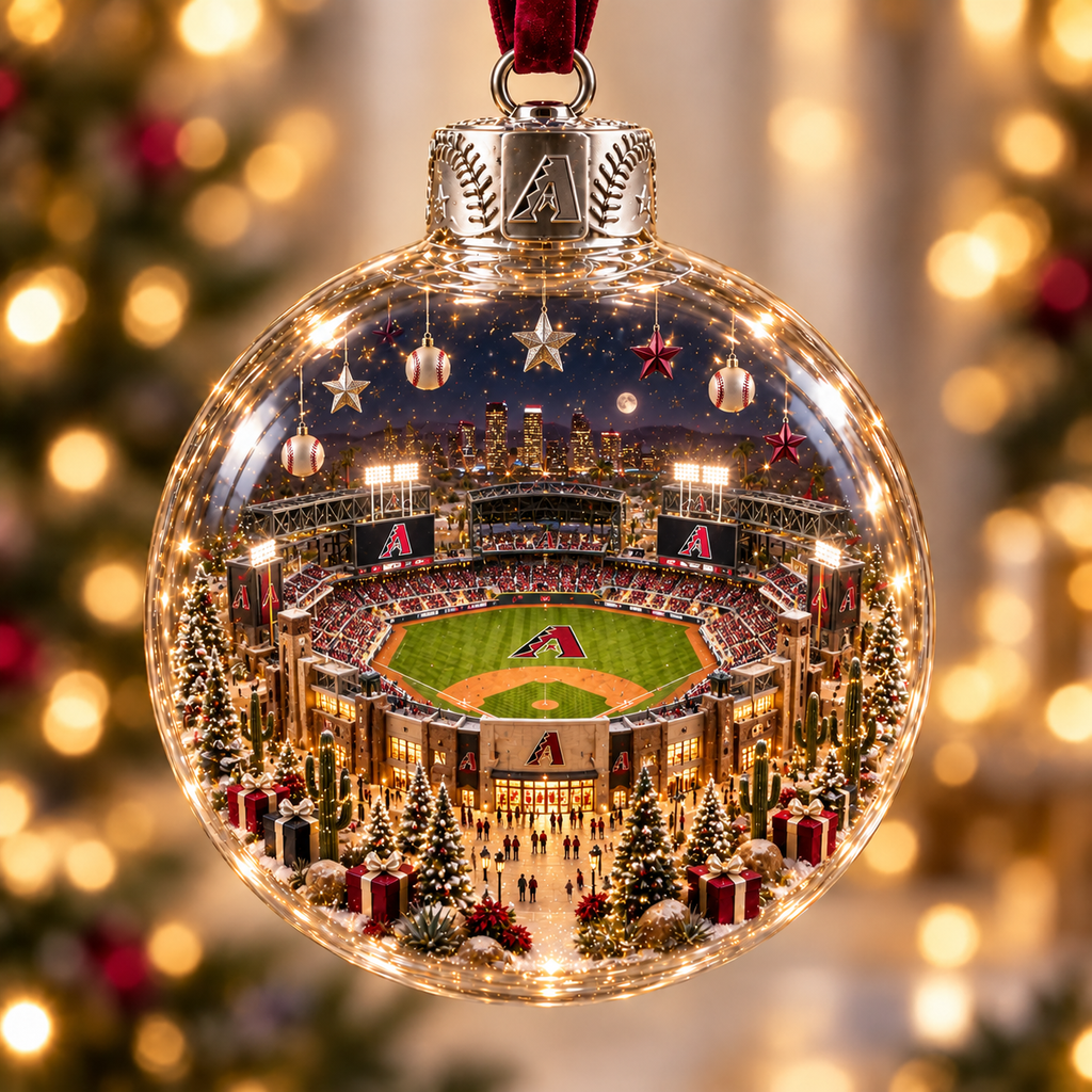 Light-Up Baseball Stadium Christmas Ornament – Holiday Keepsake