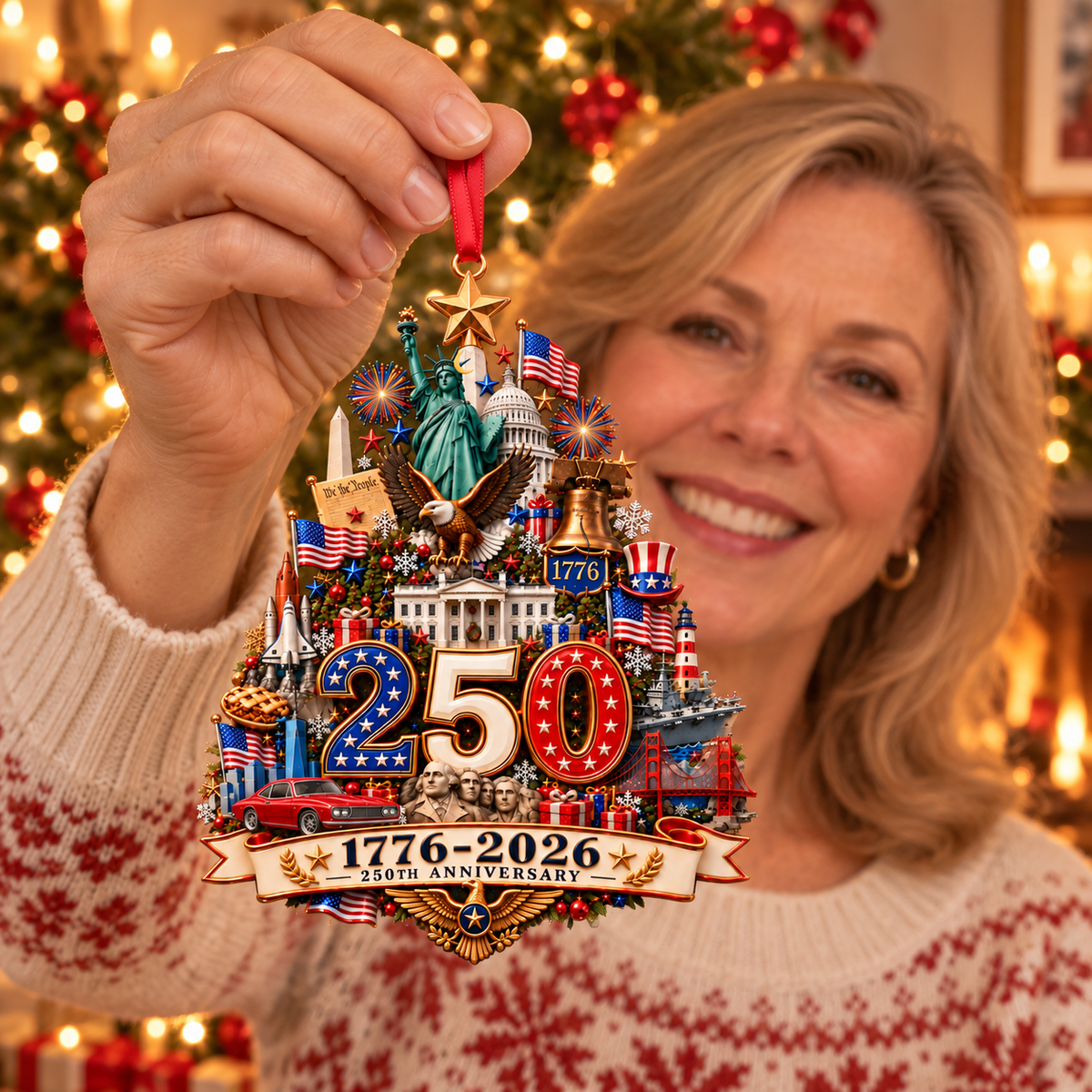 2026 250th Anniversary Christmas Ornament
