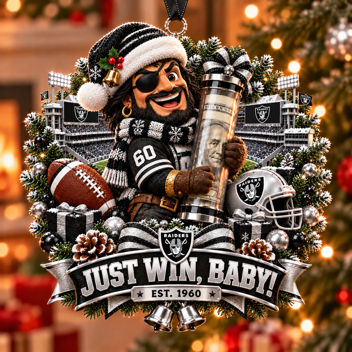 Football Team Money Surprise Ornament